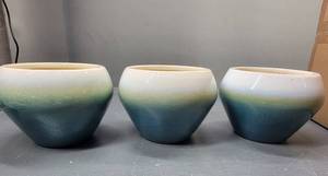 lot 54441 image: FAMZ Plant Pots 3 Pack, 6 Inch Ceramic Planters, Planter Pots for Indoor Plants, Planter with Drainage Hole and Trays,Succulent Pots,Snake Plant, Herb Pot, Ivy, Orchid Pot,Spider Plant Planter
