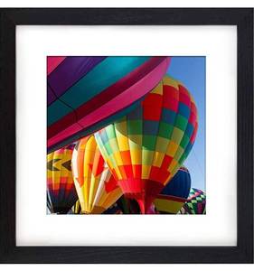 lot 54445 image: Luxdart 12x12 Frames Display 8x8 Photos with Mat or 12 x 12 Pictures without Mat Black Wooden Picture Frame Wall Art for Wall Mounting(1 Pack)
