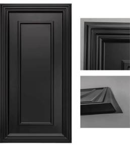 lot 54453 image: Art3d Drop Ceiling Tiles, 24x48in. Black (12-Pack)