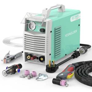 lot 54477 image: YESWELDER CUT-55DS 55Amp Non-Touch Pilot Arc Air Power Plasma Cutter 12 Inch Clean Cut, Digital 110220V Dual Voltage IGBT Inverter Plasma Cutting Machine with ETL Approved