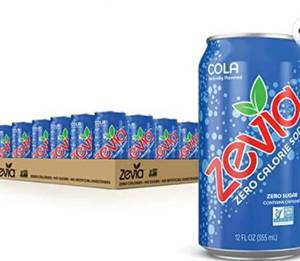 lot 54500 image: retails for 34.99 Zevia Zero Calorie Soda, Cola, 12 Ounce Cans (Pack of 24)