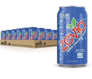 lot 54339 image: Zevia Zero Calorie Soda, Cola, 12 Ounce Cans (Pack of 24)