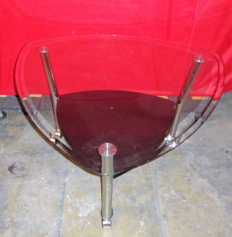 lot 328 image: Modern Tempered Glass Coffee Table