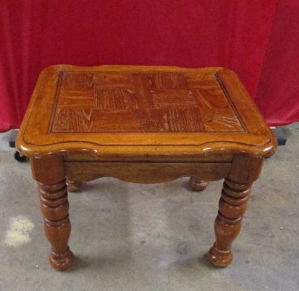 lot 337 image: Heavy Duty Wooden End Table