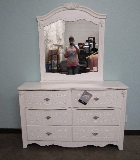 lot 397 image: Signature Design by Ashley Exquisite Dresser and Mirror