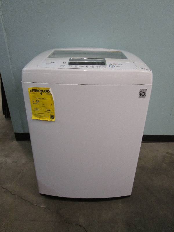 lot 422 image: LG Ultra Large Capacity High Efficiency Front Control Top Load Washer WT1301CW White