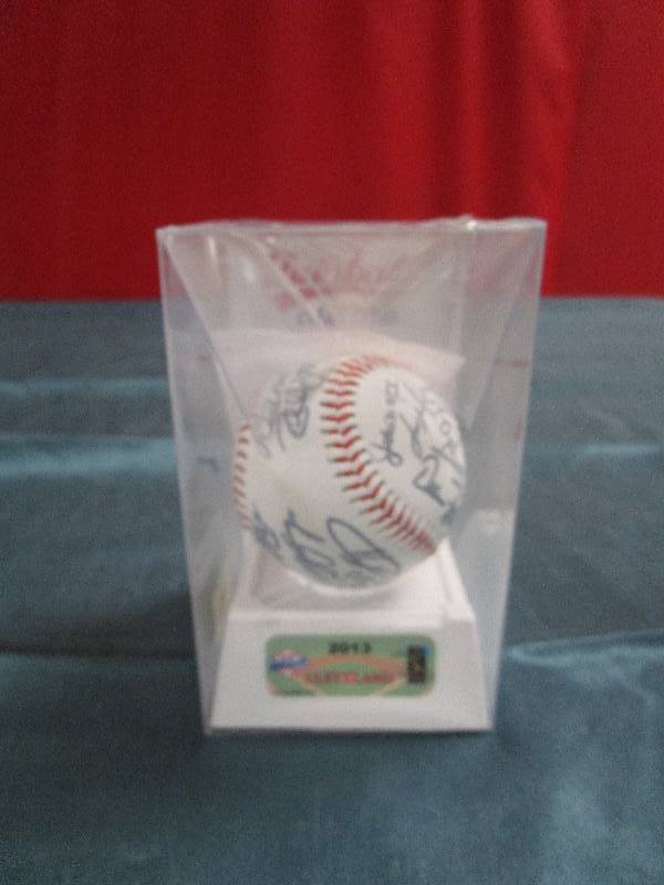 lot 501 image: Cleveland Indians signed baseball