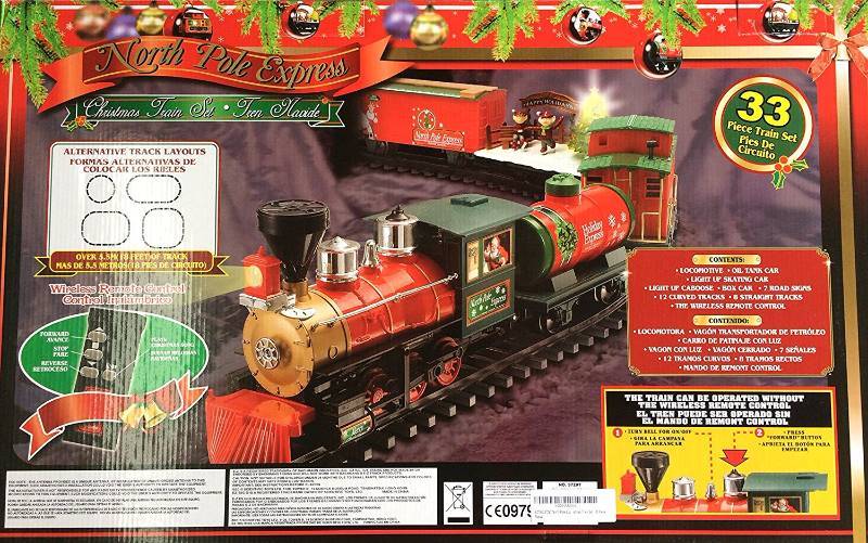 north pole express christmas train set