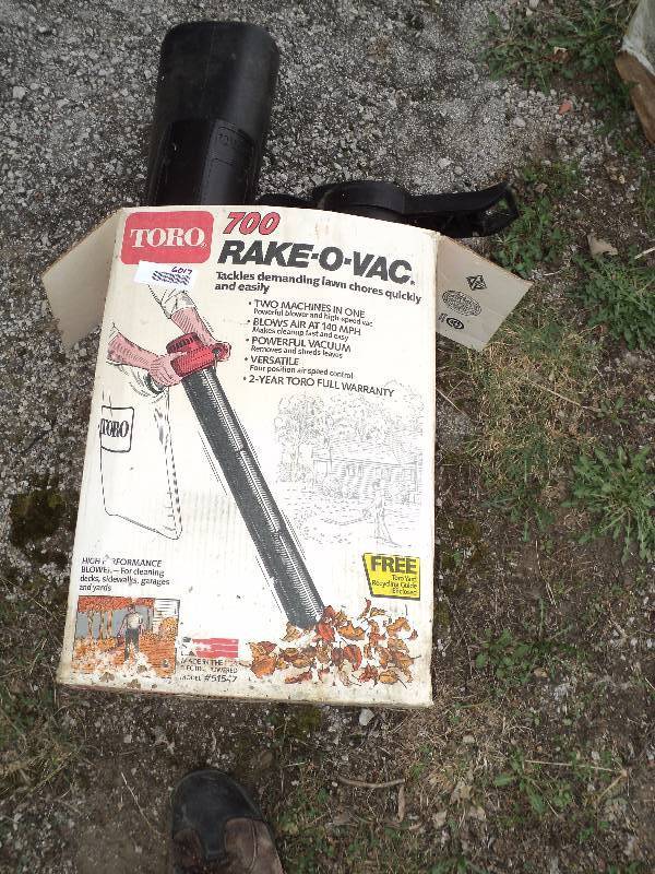 Toro 700 deals rake o vac