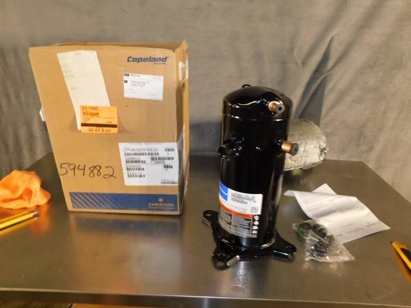 Copeland Zp54k5e Pfv 830 Scroll Compressor R410a High Temp Ultra High Pressure 54000 Btuh 1238