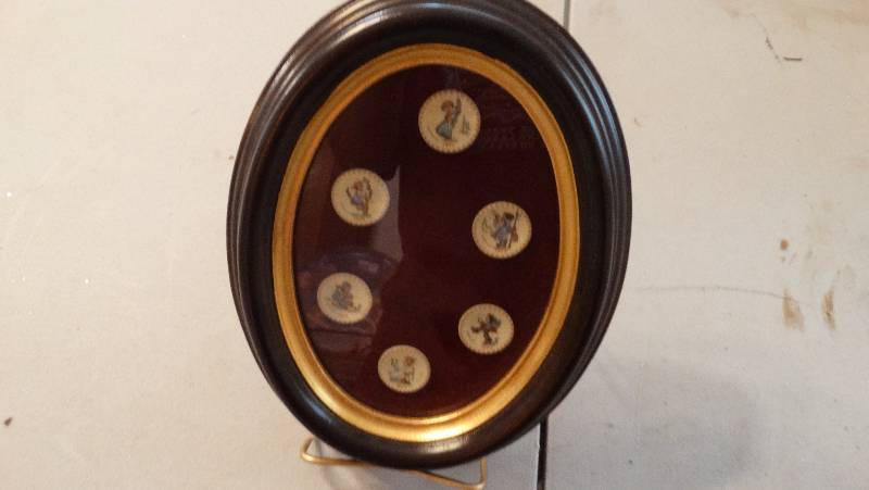 lot 888 image: 1971 - 1976 Mini plates framed.