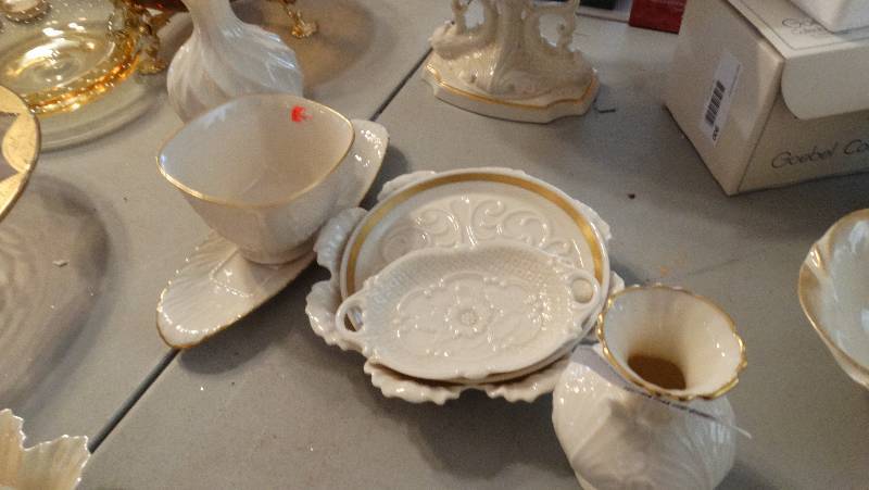 lot 904 image: Lenox glassware set, hand decorated w24K gold.
