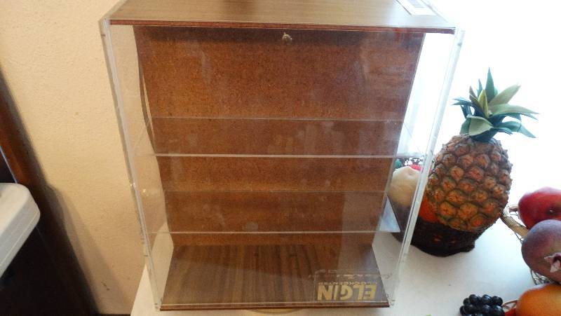 lot 946 image: Double sided display cabinet.