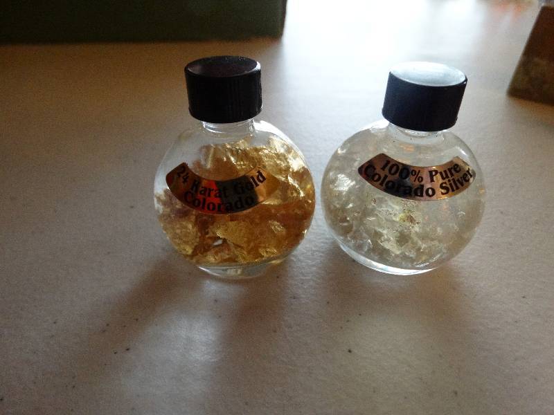 lot 1243 image: 100% pure Colorado silver & 24k gold Colorado.