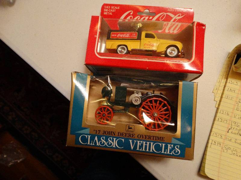 lot 1319 image: Coca-Cola & 17 john deere overtine.