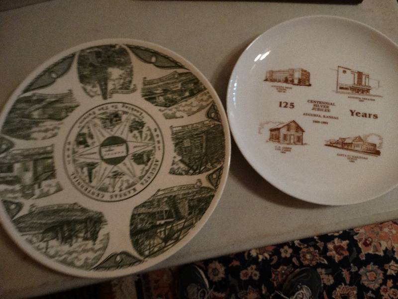 lot 1328 image: 2 Augusta plates.