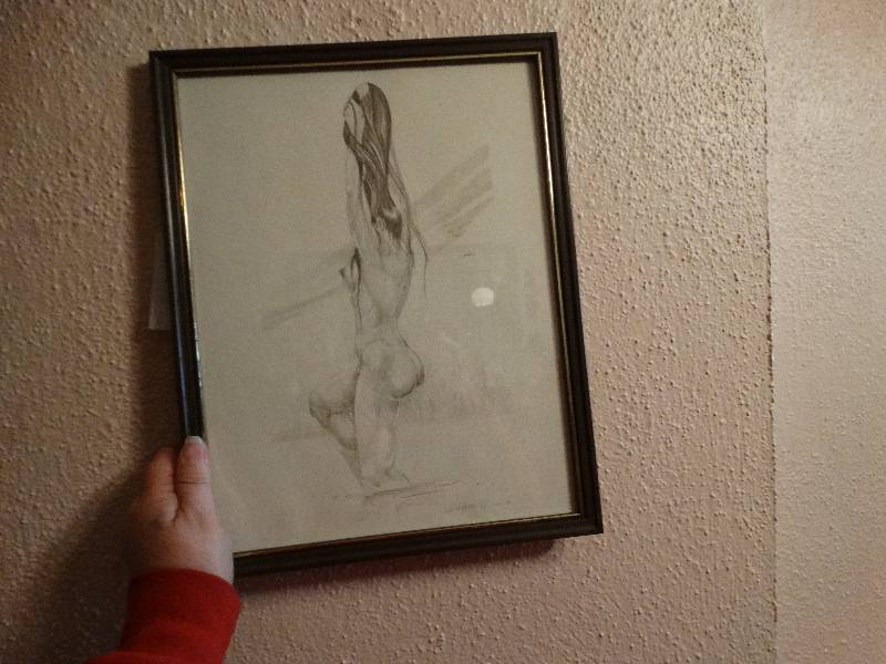 lot 1329 image: Nude picture of a woman by black bear bosin 1971.