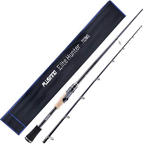 PLUSINNO Two-Piece Spinning Casting Fishing Rod, Graphite Medium Light Fast  Action Bass Baitcasting Fishing Rods 7FT 2pc Freshwater Saltwater Fishing  Rods
