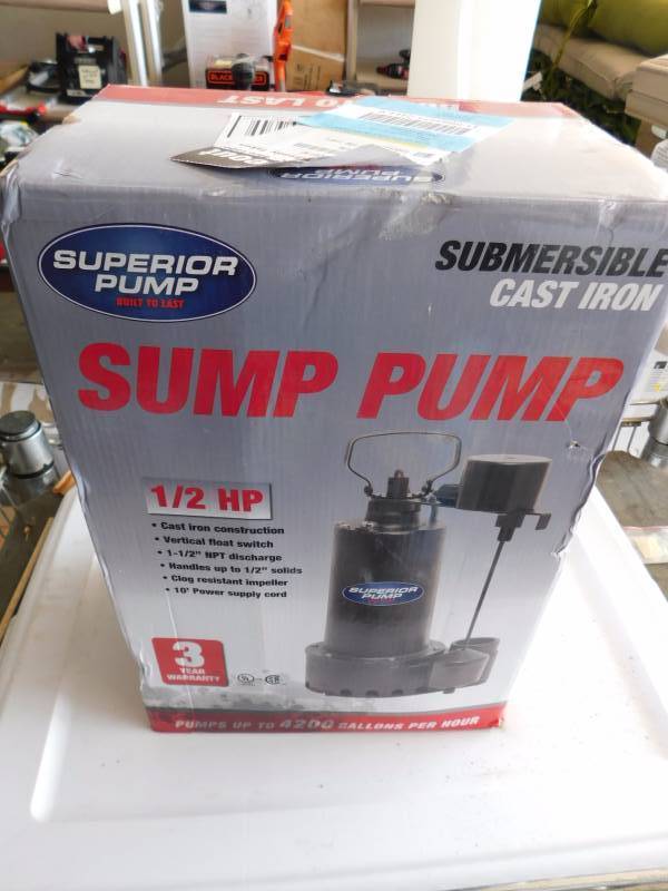 lot 112 image: 12hp Sump pump