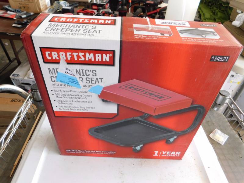 lot 121 image: Craftsman creeper seat
