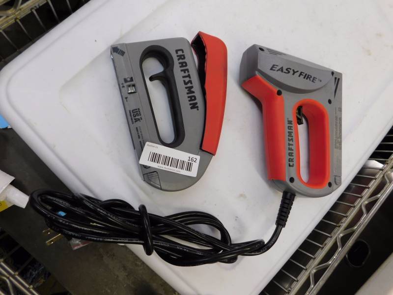 lot 162 image: Craftsman staplers - hand and electric