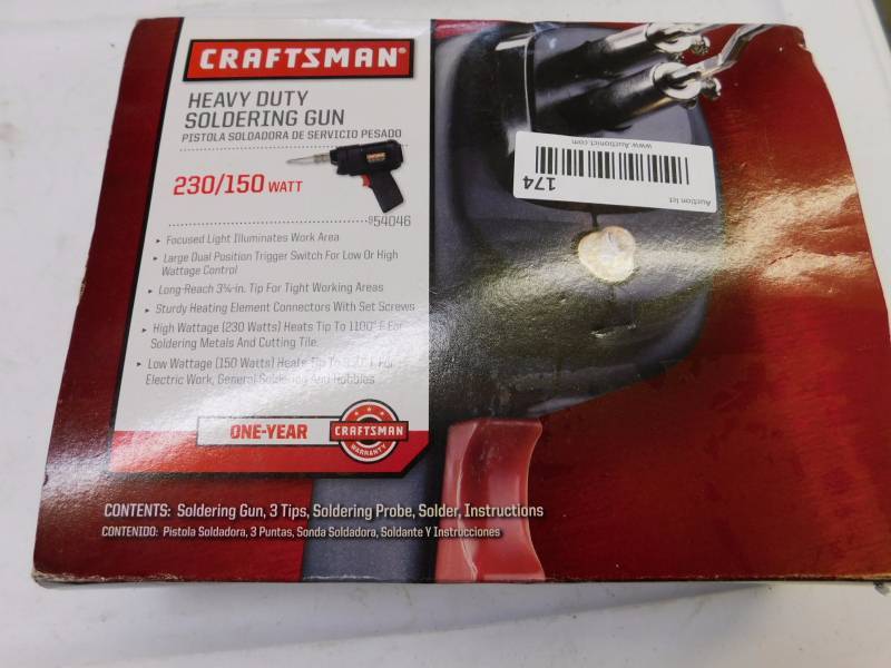 lot 174 image: Craftsman soldering gun