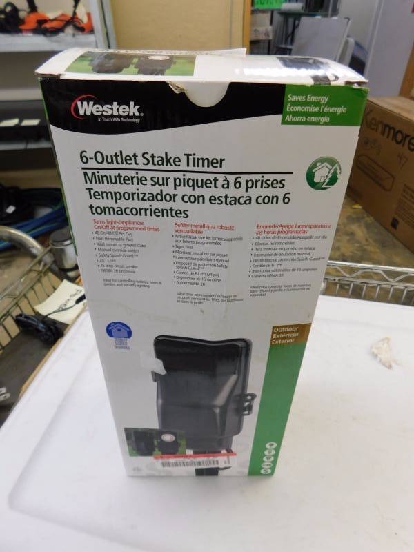 lot 176 image: 6 outlet stake timer