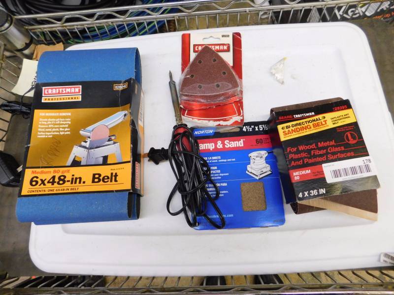 lot 178 image: Sanding belts and pads