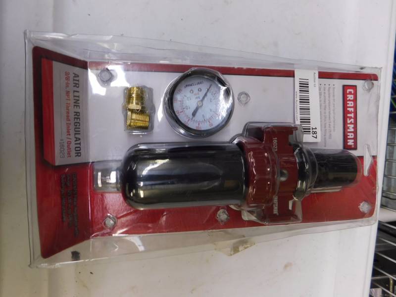 lot 187 image: Craftsman air line regulator
