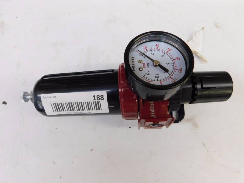 lot 188 image: Craftsman air line regulator