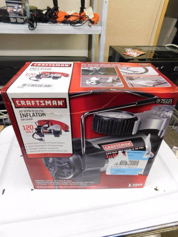 lot 193 image: Craftsman 12 volt inflator