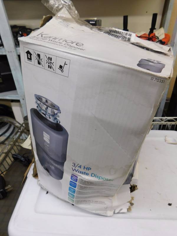 lot 201 image: Kenmore 34hp disposal