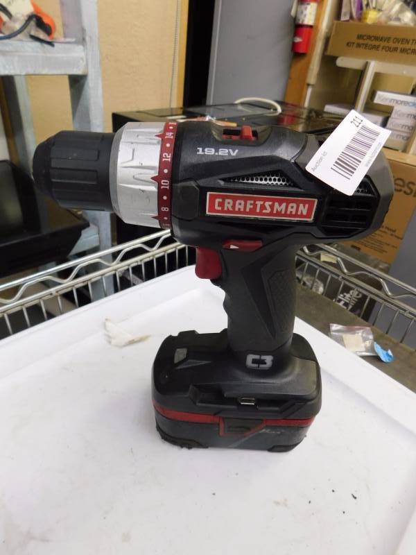 lot 211 image: Craftsman 19.2volt rechargeable drill