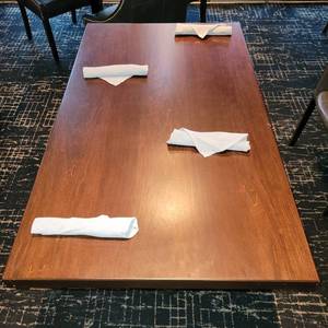 lot 18685 image: Long Cherry-Stained Dining Table