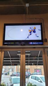 lot 18698 image: 65in Samsung TV with Wall mount