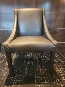 lot 18710 image: Sunpan Lucille Dining Chair, Bravo Portabella W Nail Heads