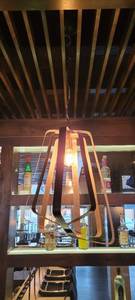 lot 18714 image: Metal Rustic Hanging Light Fixture