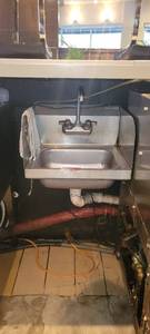 lot 18729 image: John Boos Single-Well Handwashing Sink