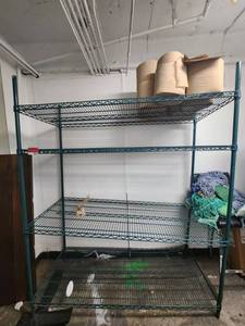 lot 18840 image: Green 4-Tier Metro Rack