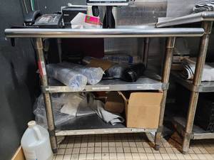 lot 18901 image: Stainless Steel Prep Table with Understorage