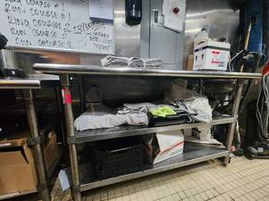 lot 18902 image: Stainless Steel Prep Table with Understorage