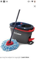 lot 67496 image: O-Cedar EasyWring RinseClean Spin Mop and Bucket System, Hands-Free System, Used.