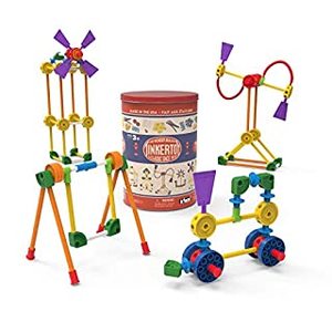 lot 67561 image: K NEX Tinkertoy Classic Building Tin Construction Play Set 100 Pieces