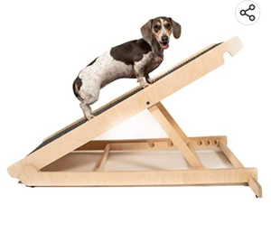 lot 67592 image: Pawnotch USA Made Adjustable Dog Ramp for All Dogs and Cats