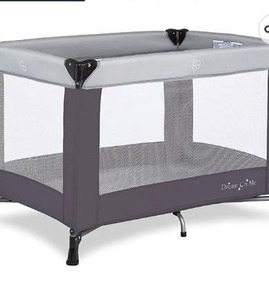 lot 67599 image: Dream On Me Nest Portable Play Yard With Carry Bag And Shoulder Strap, Grey