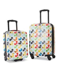 lot 67626 image: American Tourister Disney Mickey Mouse Roll Aboard Luggage Bag, 18