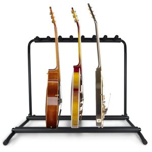 lot 67661 image: Pyle Guitar Stand Multi-Instrument Floorstand Guitar Rack Holder, Used.