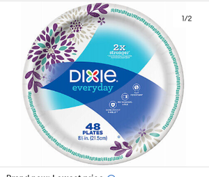 lot 67667 image: Dixie Plates 48 Pack 8x12 Plates -15289