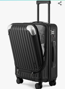 lot 67692 image: Grace Carry On Luggage, 20�� Hardside Suitcase, ABSPC Harshell Spinner Luggage with TSA Lock
