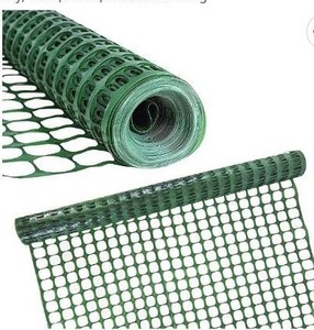lot 67693 image: Houseables Plastic Mesh Fence, Construction Barrier Netting, Green, 4x100 Feet, 1 Roll, and Garden Fencing